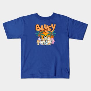 Family's Bluey - Sunset Beach Kids T-Shirt